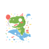 Dino & Shark Birthday 5 Years