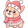 Pink Puppy Winter Chic