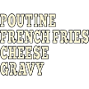 Poutine de restauration rapide canadienne