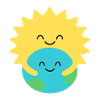 Hugged Earth and Sun