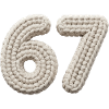 67 Meme – Strikket tall i beige