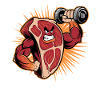 Muscular Steak Bodybuilding Fun Fitness