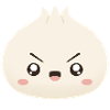 Grumpy Dumpling Cute Mascot