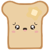 Kawaii Toast with Melting Butter