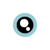 Aqua Eye Minimal Circle