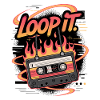 Retro Kassette Loop It Musikdesign