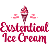 Existenzielle Eiscreme Lustiger Spruch Eis Waffel