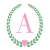 Buchstabe A-Monogramm