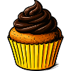 Chocolate Cupcake Illustration