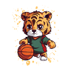 Tiger Basketball Dribbler