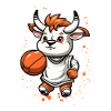 Basketball Bull Comic