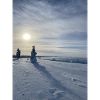 Winter landscape in the sun