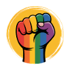 Rainbow Fist Antifa - Gegen Rechts