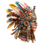 Aztec Feather Headdress Headgear