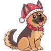 Festive Dog Santa Hat