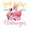 Only one girl loves flamingos