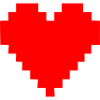 Pixel Heart Rétro Heart, Saint-Valentin, Amour