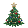 Embroidered Christmas tree – Christmas design (printed)