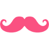 Moustache rose Humour hipster Design tendance