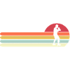Retro Boxing Dad Vintage Fighter Sunset Sport Gift