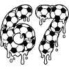 Dripping Soccer 67 Graffiti Six Seven