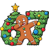 67 Meme-Lebkuchentanz auf dem Weihnachtskranz