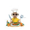 Herdmännchen Koch Meerkat Pun