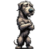Irischer Wolfshund Wolfshundbesitzer Wolfshundfan