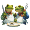 Froschköche im Kochduell
