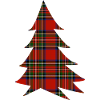 Scottish Red Tartan Tree