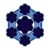 Mandala Geometry Blue Yoga Meditation Psytrance