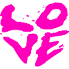 Pink Graffiti Love Heart Art