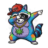 Dabbing Raccoon Graffiti Style Hip-Hop