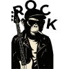 Monkey Biker Rock Guitarist