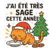 Wise and Gourmet Christmas Cat