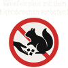 Eichhörnchen Würfelspiel Verbotsschild Gag