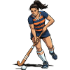 Hockey Player in Action