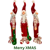 Santa Trio Merry XMAS