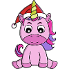 Weihnachtshut Festliches Einhorn