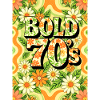 Bold 70s Text Surrounded by Flowers