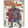 Noch am Arbeiten Zombie Kaffee-Kraft