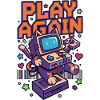 Play Again: Retro Katzen-Arcade