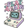 Play Again Cat Retro