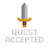 Quest Accepted Pixel Sword