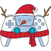 Snowman Video Game Controller Christmas Gamer