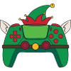 Elf Videospiel-Controller Weihnachts-Gamer-Elf