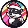 Christmas Skunk Cartoon