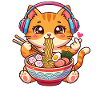 Kawaii Cat Ramen Music