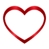 NEW -- Luminous Red Heart Design – Beautiful!