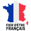 Fier d'être Français Carte tricolore
